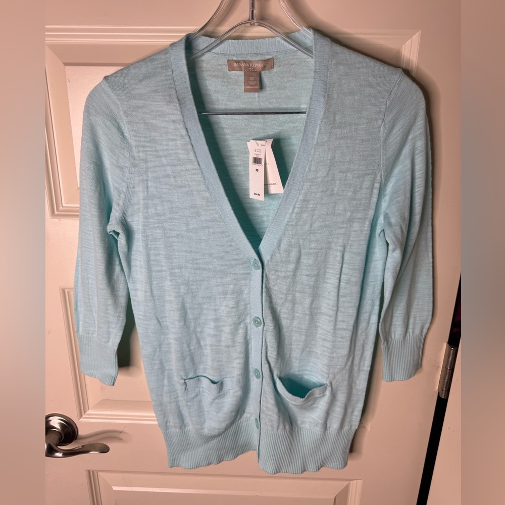 NWT Banana Republic Light Blue Women's Sweater Caridigan